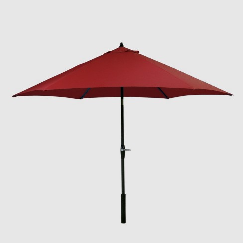 Threshold™ 9' Round Outdoor Patio Umbrella Duraseason Fabric™ - Black