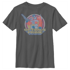 Boy's Transformers Optimus Prime Retro Circle T-Shirt - 1 of 4