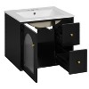 YOOCOZZ 24" Wall Mounted Bathroom Vanity with Ceramic Sink,2 Drawers and 1 Soft-Close Door - 4 of 4