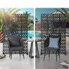 DSVIMOY 72'' x 44'' Balcony Privacy Screen, Patio Privacy Divider with Stand, Decorative Privacy Fence Screen for Garden, Black, 44"*19.7"*72" - 2 of 4