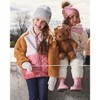 Deux par Deux Girl Faux Shearling Mid-Season Colorblock Jacket - 3 of 4