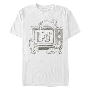 Men's MTV Meow Television Logo T-Shirt - 1 of 4