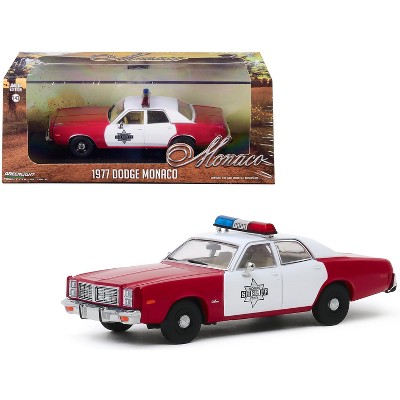 1977 Dodge Monaco Burgundy and White "Finchburg County Sheriff" 1/43 Diecast Model Car by Greenlight