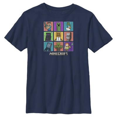 minecraft blue shirt