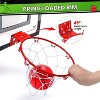 Skirfy Basketball Hoop for Kids, Over The Door Mini Basketball Hoops, Indoor Basketball Set for with 4 Balls, Kids Basketball Toy Red - 3 of 4