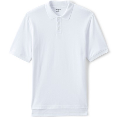 Lands' End School Uniform Men's Short Sleeve Interlock Polo Shirt ...