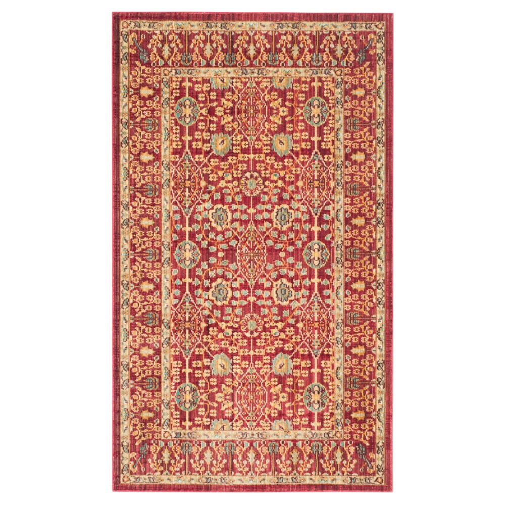 Maddy Accent Rug - Red / Red ( 3'x5' ) - Safavieh