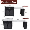 80" Expandable Kitchen Island Dining Table with Power Outlet,Storage Drawers and Cabinet,Modern Mobile Design-Baofuwish - 4 of 4