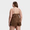 Women's Lace Trim Satin Pajama Tank Top - Auden™ - 2 of 3