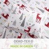 Christmas Flannel Sheets, 100% Cotton Holiday Bed Sheet Set, Deep Pocket Fitted Sheet, Soft Warm Brushed Christmas Sheet - 4 of 4