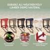 WestinTrends Azura Outdoor 18" HDPE Square Adirondack Patio Side Table - 4 of 4