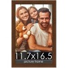 PosterPalooza | Simple Brown Picture Frame - UV Acrylic, Foam Board Backing, Hanging Hardware - 2 of 4