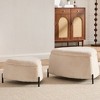 Aortzio 29.92"Wide Set of 2 Upholstered Storage Ottoman Footrest Shoe Changing Stool Coffee Side Table with Reversible Lid - 2 of 4