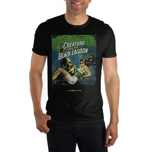 Creature From The Black Lagoon Monsters Movie Mens Black Shirt - 1 of 1