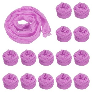 Unique Bargains Nylon Mesh DIY Craft Tensile Stocking Flower Fabric 15 Pcs 26" - 1 of 4