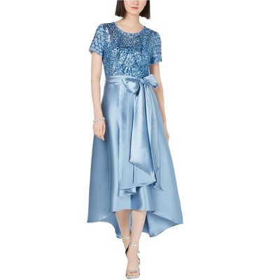 R & M Richards Womens Sequin Gown Dress