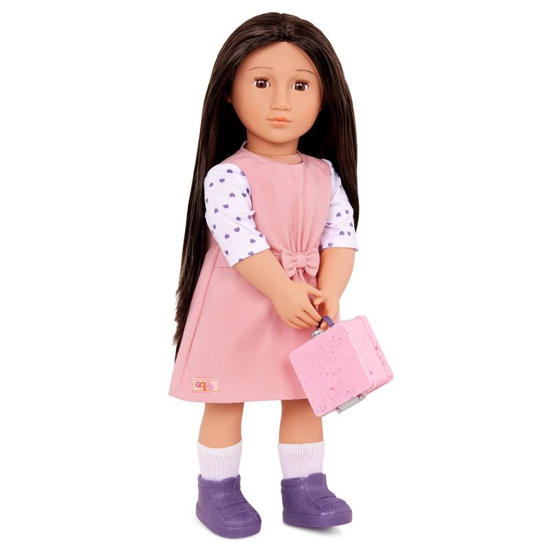 Our Generation Lin with School Lunch Box 18&#34; Doll, 3 of 6