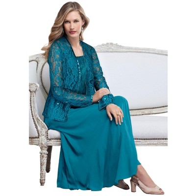 Roaman's Lace Jacket Gown