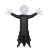 Gemmy Airblown Inflatable Hanging Jack Skellington, 4 ft Tall, Black - 3 of 4