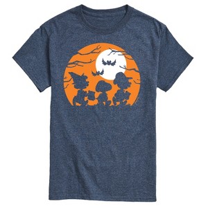 Men's - Peanuts - Trick Or Treat Silhouettes Short Sleeve Graphic T-Shirt - 1 of 4