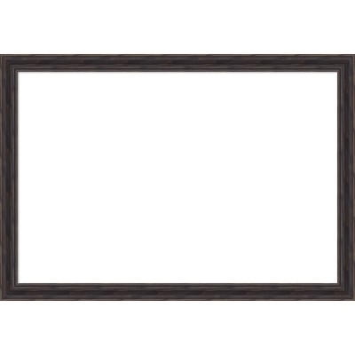 Amanti Art Rustic Pine Black Narrow Framed Dry Erase Magnetic Board