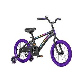 Jetson JLR M Light Up 16" Kids' Bike - Black/Purple