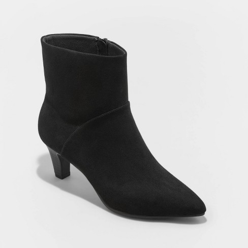 Women's Frances Ankle Boots - Universal Thread™ Black 9 : Target