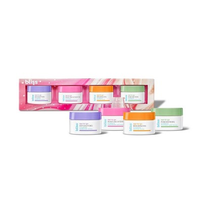 bliss Spa to Go Facial Skincare Gift Set - 4ct