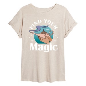Women's - Disney - Find Your Magic Oversized Graphic T-Shirt - 1 of 4