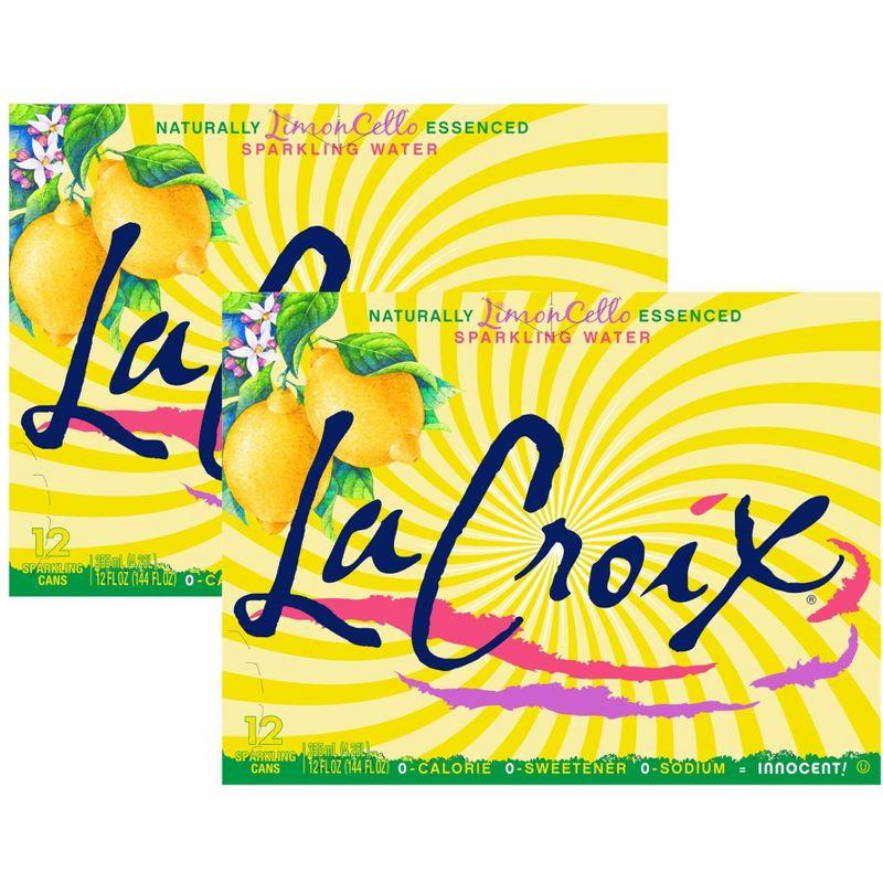 La Croix Limoncello Sparkling Water - Case of 2/12 pack, 12 oz, 1 of 8