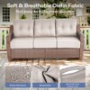 Buenhomino Wicker Patio Furniture Set-All Weather Rattan Patio Sofa Set with Swivel Rocker Chairs Outdoor Conversation Set for Deck Lawn Porch - 2 of 4