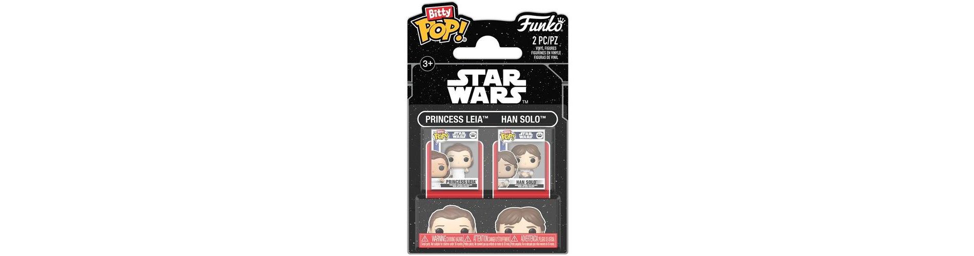 Funko - Funko Bitty POP: Star Wars Empire Strikes Back 2-Pack - Leia and Han