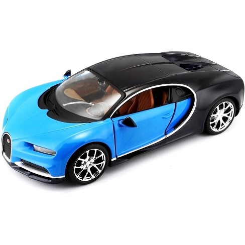 Bugatti Chiron Blue And Dark Blue 1/24 Diecast Model Car By Maisto
