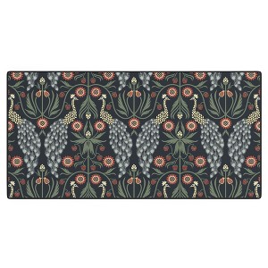 Emanuela Carratoni Peacocks and Berries Desk Mat - Deny Designs - 1 of 3