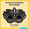 Big Dot of Happiness 3D Masquerade Centerpiece Table Decorations, Freestanding Venetian Mask Decor, Prom or Birthday Party Centerpieces - 8 Count - 4 of 4