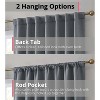 HLC.ME Hamilton 100% Full Blackout Lined Thermal Insulated Soundproof Window Curtain Rod Pocket Back Tab Panels, Set of 2 - 4 of 4