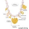 Pearl Necklace for Women - HTUTWOO™ with Gold Celestial Charms, Adjustable Jewelry, for Everyday Wear&occasions - 4 of 4