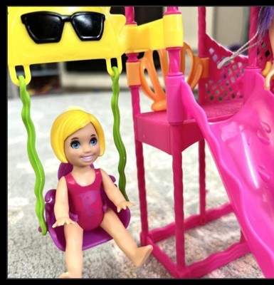 Barbie Skipper Doll And Waterpark Playset With Working Water Slide