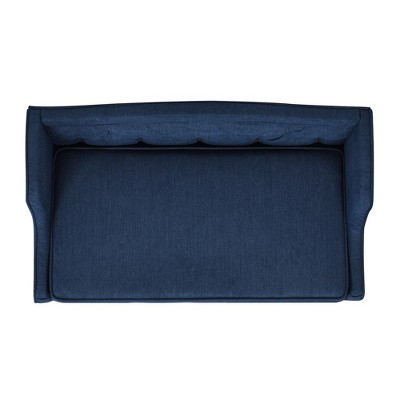 Robin Medium Pacific Blue Tufted Wingback Pet Sofa Bed