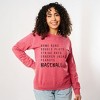 Simply Sage Market Women's Graphic Sweatshirt Baseball Words - 2 of 4