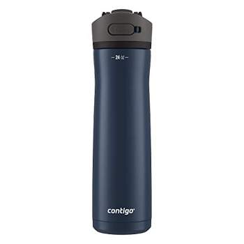 Contigo 14oz Kids' Water Bottle With Redesigned Autospout Straw Blueberry  Cool Lime With Dogs Doing Things : Target