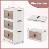 60 Gal Stackable Storage Boxes Bins with Magnetic Doors and Lockable Casters - 4 of 4