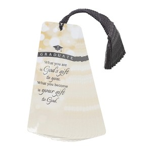 Graduation God's Gift Soft Cream 6 x 2 Paper Tassel Bookmarks Pack of 12 - 1 of 2