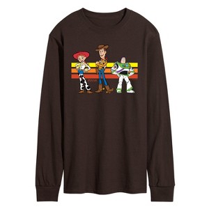Men's - Toy Story - Buzz, Woody, And Jessie Long Sleeve Graphic T-Shirt - 1 of 2