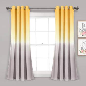 Set of 2 Umbre Fiesta Light Filtering Window Curtain Panels - Lush Décor