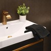 Waterdale Collection - Black Initial Embossed Finger Towel - 2 of 4