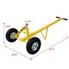 VisioGear Trailer Dolly with Pneumatic Tires, 600 Lb. Maximum Tongue Weight Capacity, Yellow, 47.6"*25.6"*15.6" - 3 of 4