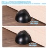 Unique Bargains Self-Adhesive No Drilling Door Stops for Home Office Keep Door Open 2 Pcs - 4 of 4