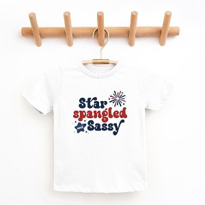 The Juniper Shop Star Spangled Firework Toddler Short Sleeve Tee - 1 of 2