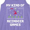 - Instant Message - My Kind Of Reindeer Games Christmas Graphic Sleeveless Aline Dress - 2 of 4
